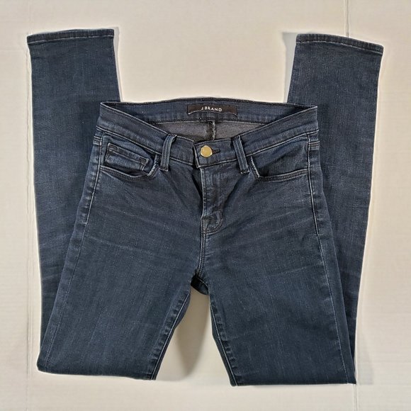 JBrand Skinny Leg Bluebird Dark Blue Jeans size 26 - Picture 2 of 9